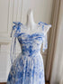 Summer Floral Print Sleeveless Straps Sundresses